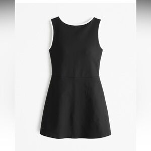 Abercrombie & Fitch YPB sculptLUX Slash Mini Dress Black